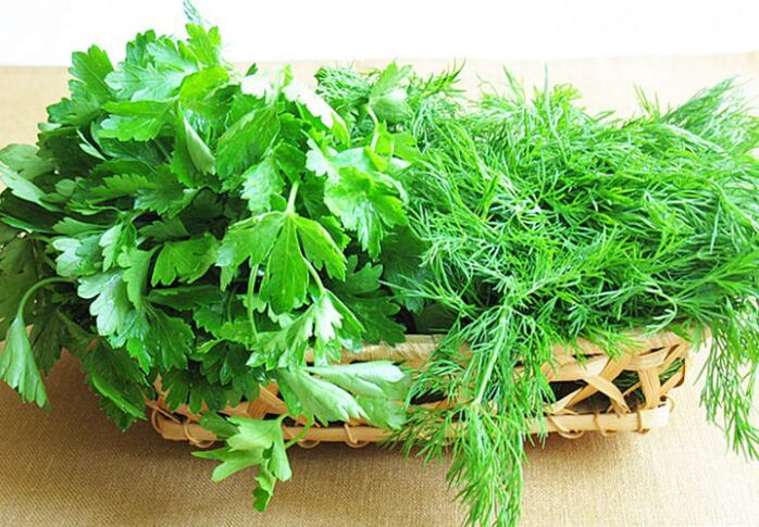 parsley and dill for intensity